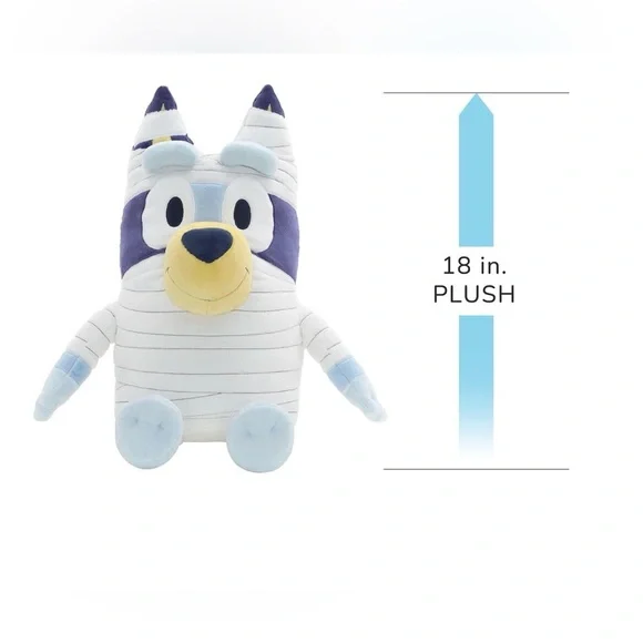 Bluey 18" Halloween Costume Mummy Jumbo Plush,Plushie,Stuffed Animal,NWT - Picture 3 of 5